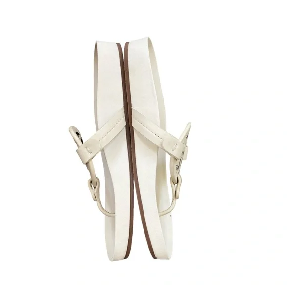 Tory Burch Cream Logo Thong Sandals - Picture 3 of 5